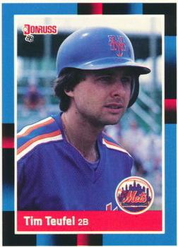 1988 Donruss New York Mets Team Collection #648 Tim Teufel Front