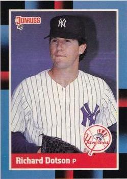 1988 Donruss New York Yankees Team Collection #NEW Richard Dotson Front