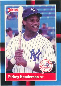 1988 Donruss New York Yankees Team Collection #277 Rickey Henderson Front