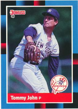1988 Donruss New York Yankees Team Collection #401 Tommy John Front