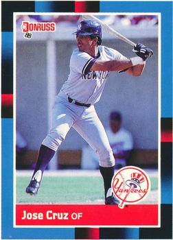 1988 Donruss New York Yankees Team Collection #NEW Jose Cruz Front