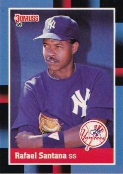 1988 Donruss New York Yankees Team Collection #NEW Rafael Santana Front