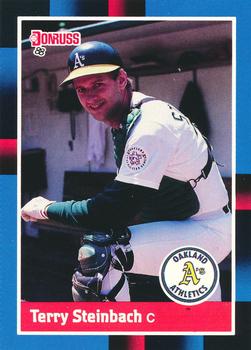 1988 Donruss Oakland Athletics Team Collection #158 Terry Steinbach Front