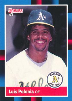 1988 Donruss Oakland Athletics Team Collection #425 Luis Polonia Front