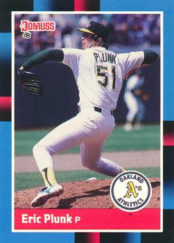 1988 Donruss Oakland Athletics Team Collection #503 Eric Plunk Front