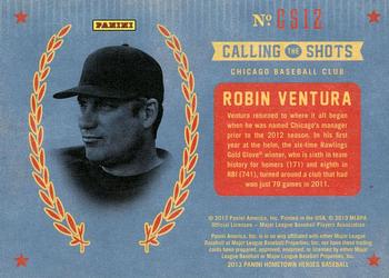 2013 Panini Hometown Heroes - Calling the Shots #CS12 Robin Ventura Back