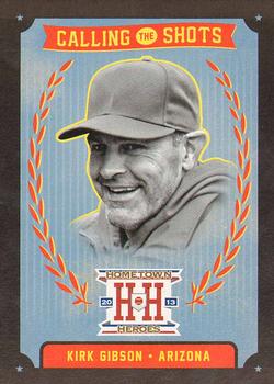 2013 Panini Hometown Heroes - Calling the Shots Black #CS6 Kirk Gibson Front