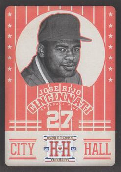 2013 Panini Hometown Heroes - City Hall Black #CH7 Jose Rijo Front