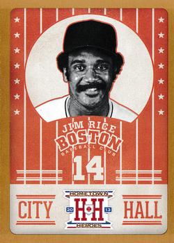 2013 Panini Hometown Heroes - City Hall Gold #CH4 Jim Rice Front