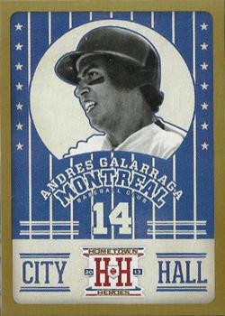 2013 Panini Hometown Heroes - City Hall Gold #CH11 Andres Galarraga Front