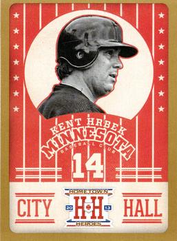 2013 Panini Hometown Heroes - City Hall Gold #CH14 Kent Hrbek Front
