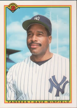 1990 Bowman - Limited Edition (Tiffany) #432 Dave Winfield Front