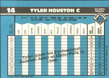 1990 Bowman - Limited Edition (Tiffany) #14 Tyler Houston Back