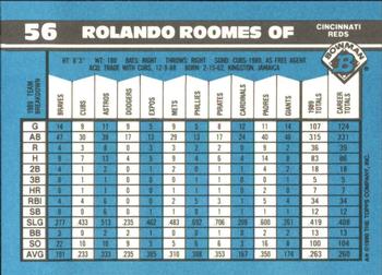 1990 Bowman - Limited Edition (Tiffany) #56 Rolando Roomes Back