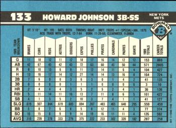1990 Bowman - Limited Edition (Tiffany) #133 Howard Johnson Back