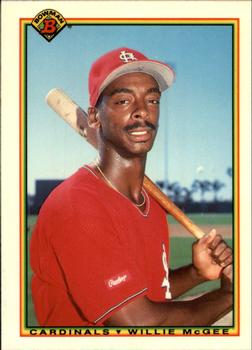 1990 Bowman - Limited Edition (Tiffany) #194 Willie McGee Front