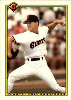 1990 Bowman - Limited Edition (Tiffany) #225 Eric Gunderson Front