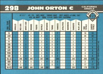 1990 Bowman - Limited Edition (Tiffany) #298 John Orton Back