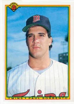 1990 Bowman - Limited Edition (Tiffany) #421 Paul Sorrento Front