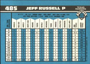 1990 Bowman - Limited Edition (Tiffany) #485 Jeff Russell Back