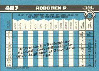 1990 Bowman - Limited Edition (Tiffany) #487 Robb Nen Back