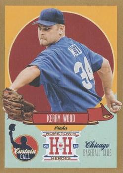 2013 Panini Hometown Heroes - Curtain Call Gold #CC3 Kerry Wood Front