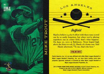 2013 Panini Hometown Heroes - Defining Moments #DM4 Mike Trout Back