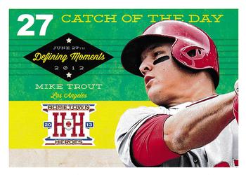 2013 Panini Hometown Heroes - Defining Moments #DM4 Mike Trout Front