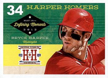 2013 Panini Hometown Heroes - Defining Moments #DM16 Bryce Harper Front