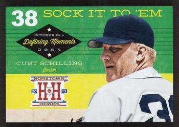 2013 Panini Hometown Heroes - Defining Moments Black #DM12 Curt Schilling Front