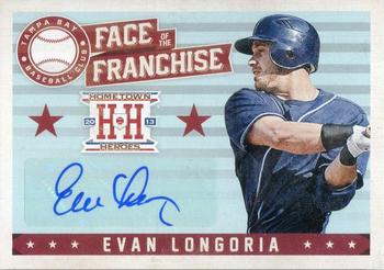 2013 Panini Hometown Heroes - Face of the Franchise Signatures #FFEL Evan Longoria Front