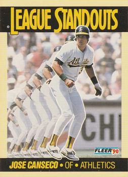 1990 Fleer - League Standouts #4 Jose Canseco Front