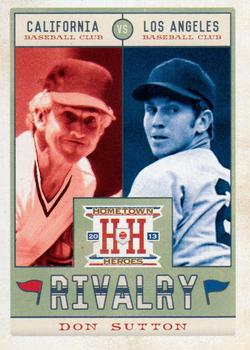 2013 Panini Hometown Heroes - Rivalry #R20 Don Sutton Front