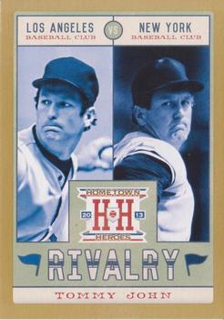 2013 Panini Hometown Heroes - Rivalry Gold #R19 Tommy John Front