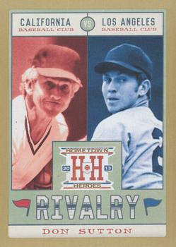 2013 Panini Hometown Heroes - Rivalry Gold #R20 Don Sutton Front