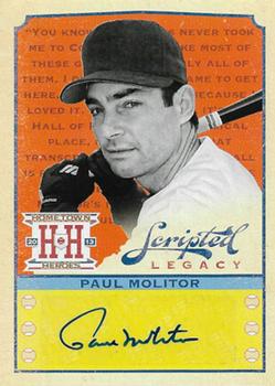 2013 Panini Hometown Heroes - Scripted Legacy #SLPM Paul Molitor Front