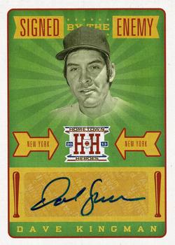 2013 Panini Hometown Heroes - Signed by the Enemy #SEDK Dave Kingman Front