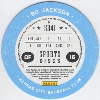 2013 Panini Hometown Heroes - Sport Discs #SD41 Bo Jackson Back