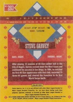 2013 Panini Hometown Heroes - Zip Code #293 Steve Garvey Back