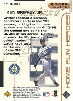 1999 Home Run Heroes #7 HRH Ken Griffey Jr. Back