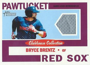 2013 Topps Heritage Minor League - Clubhouse Collection Relics #CCR-BB Bryce Brentz Front
