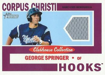 2013 Topps Heritage Minor League - Clubhouse Collection Relics #CCR-GS George Springer Front