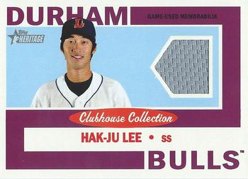 2013 Topps Heritage Minor League - Clubhouse Collection Relics #CCR-HJL Hak-Ju Lee Front