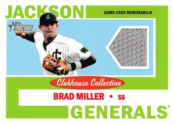2013 Topps Heritage Minor League - Clubhouse Collection Relics #CCR-BM Brad Miller Front