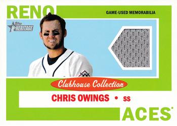 2013 Topps Heritage Minor League - Clubhouse Collection Relics #CCR-CO Chris Owings Front