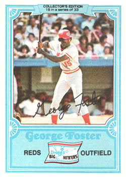 1981 Topps Drake's Big Hitters #18 George Foster Front