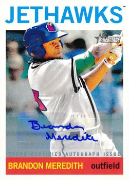 2013 Topps Heritage Minor League - Real One Autographs #ROA-BM Brandon Meredith Front