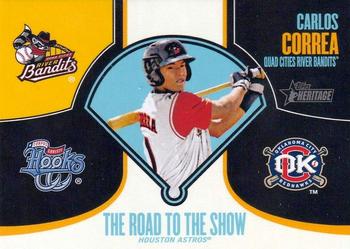 2013 Topps Heritage Minor League - Road to the Show #RTTS-CC Carlos Correa Front