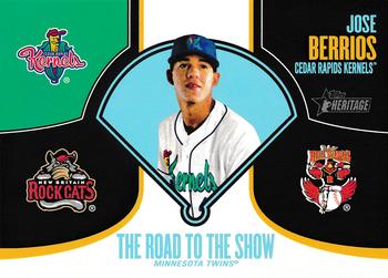 2013 Topps Heritage Minor League - Road to the Show #RTTS-JB Jose Berrios Front