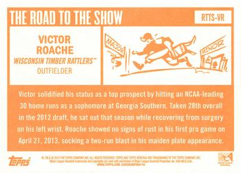 2013 Topps Heritage Minor League - Road to the Show #RTTS-VR Victor Roache Back
